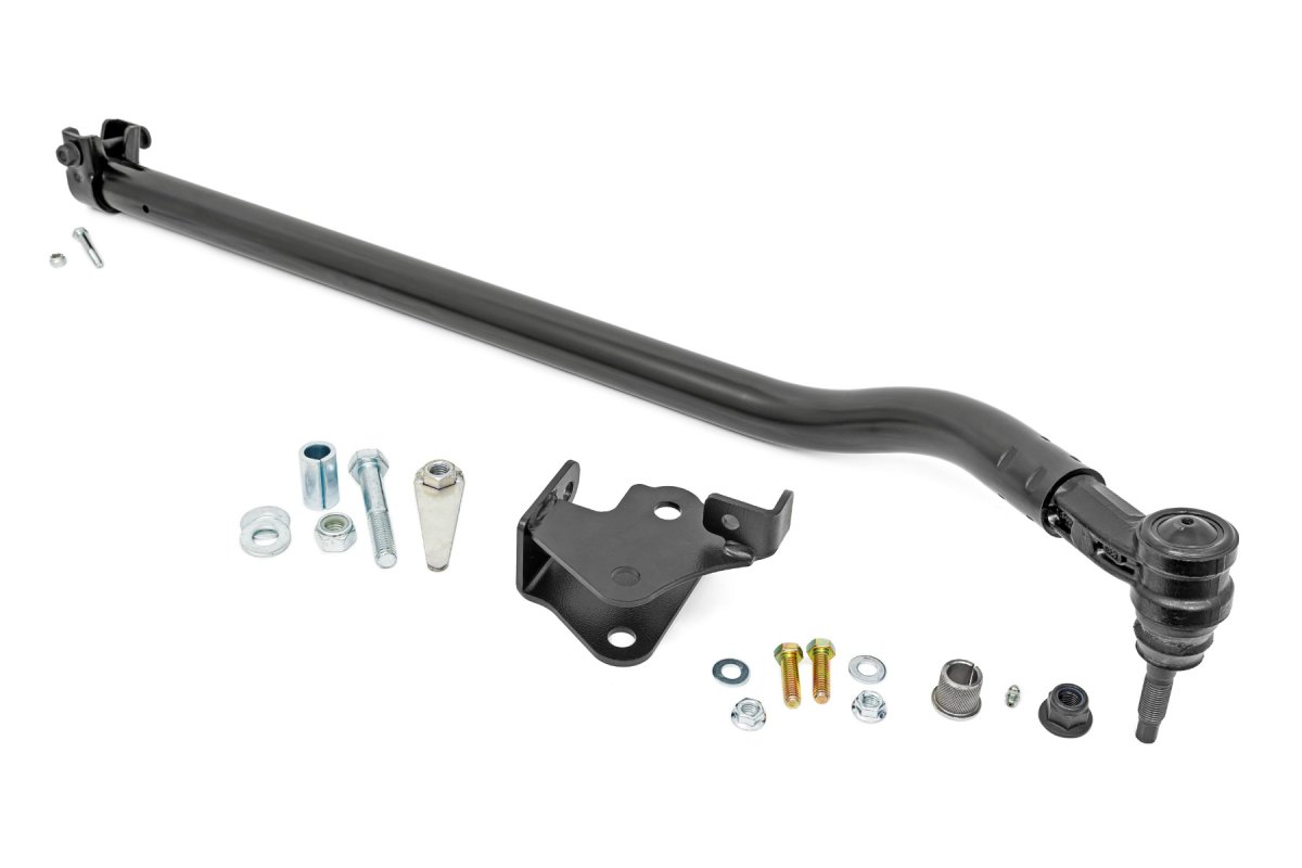 Jeep Wrangler High Steer Kit - Rough Country - Track Bar Bracket Combo - '18-'23